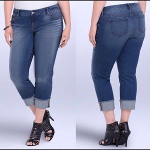 Torrid Boyfriend Frayed Hem Size 14